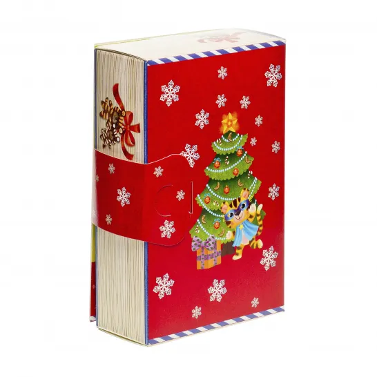 Сладкий новогодний подарок Книга развлекайка 500 грамм эконом