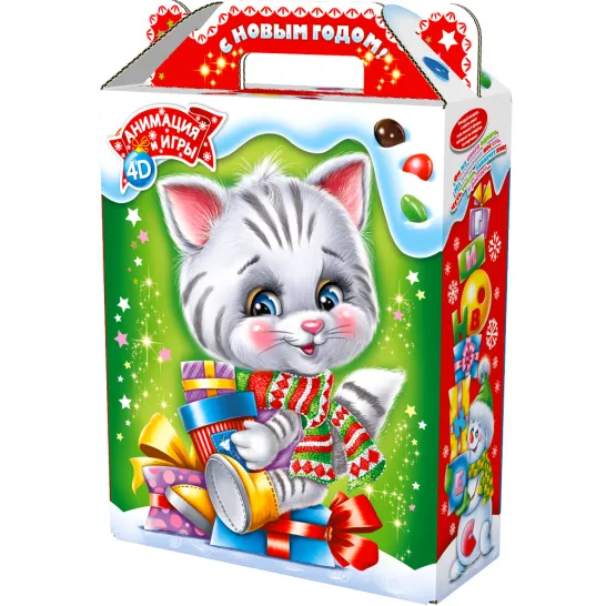 Сладкий новогодний набор Подарок Символ года 700 грамм элит